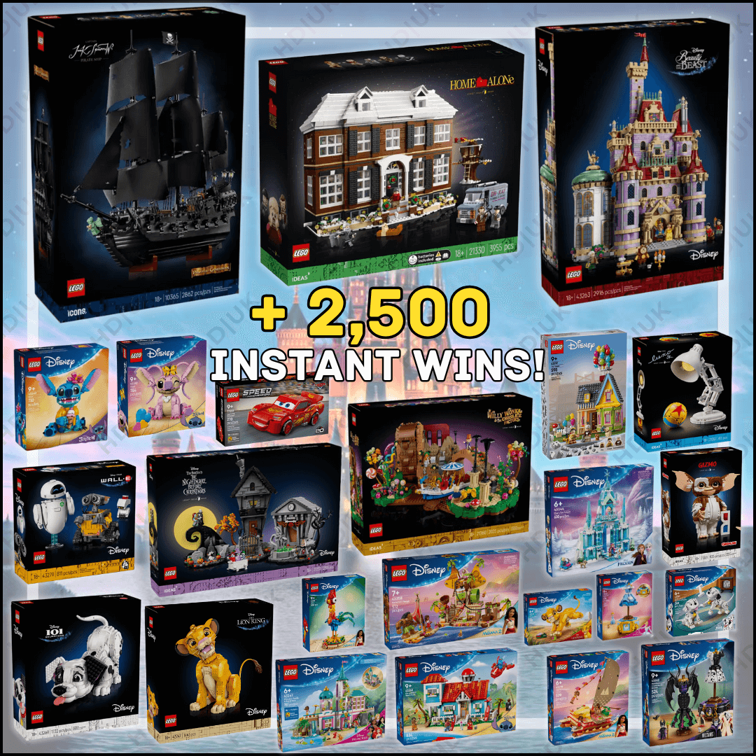 MEGA Disney Lego Bundle + 2,500 INSTANT WINS!
