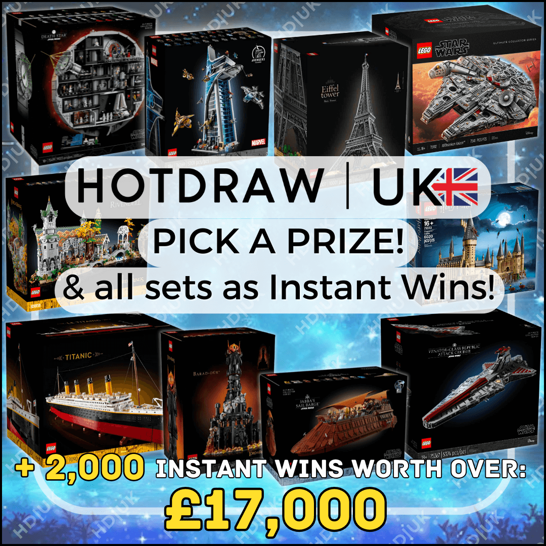 Winner Picks A Lego Prize (Big 10) & ALL available as Instant Wins!