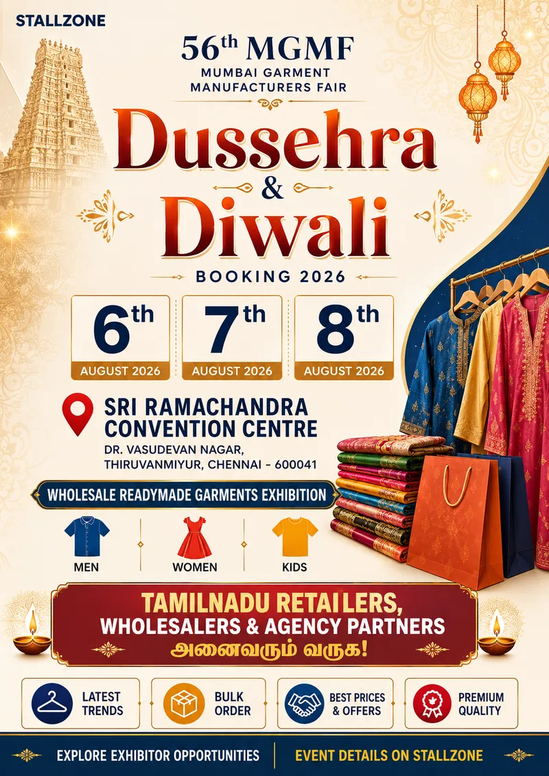 MGMF Dussehra & Diwali Garment Expo Chennai 2026 1