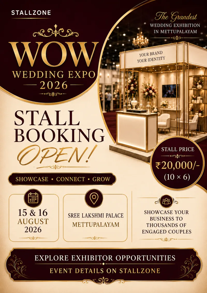 WOW Wedding Expo Mettupalayam 2026