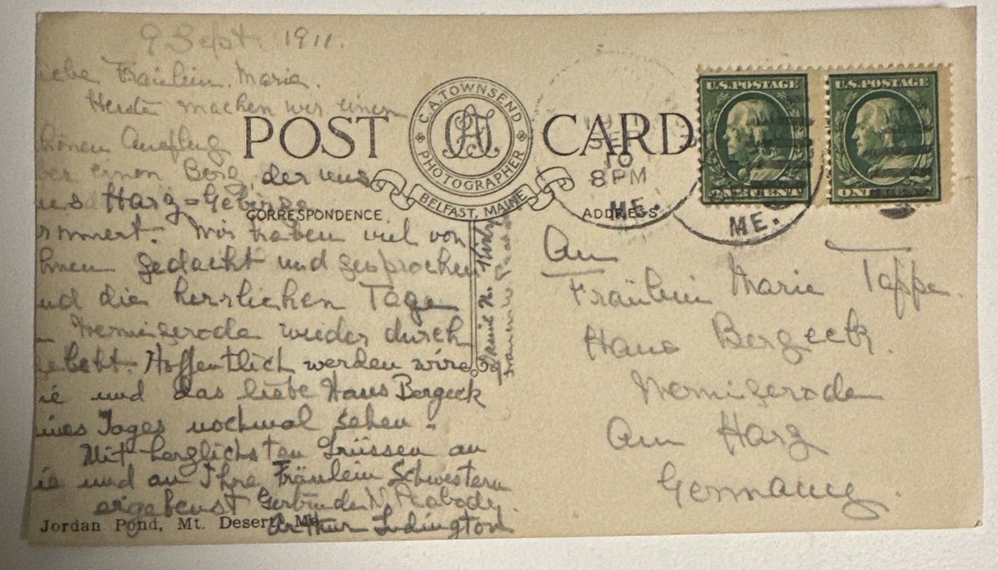 Belfast, Maine Photographer Postcard, Jordan Pond