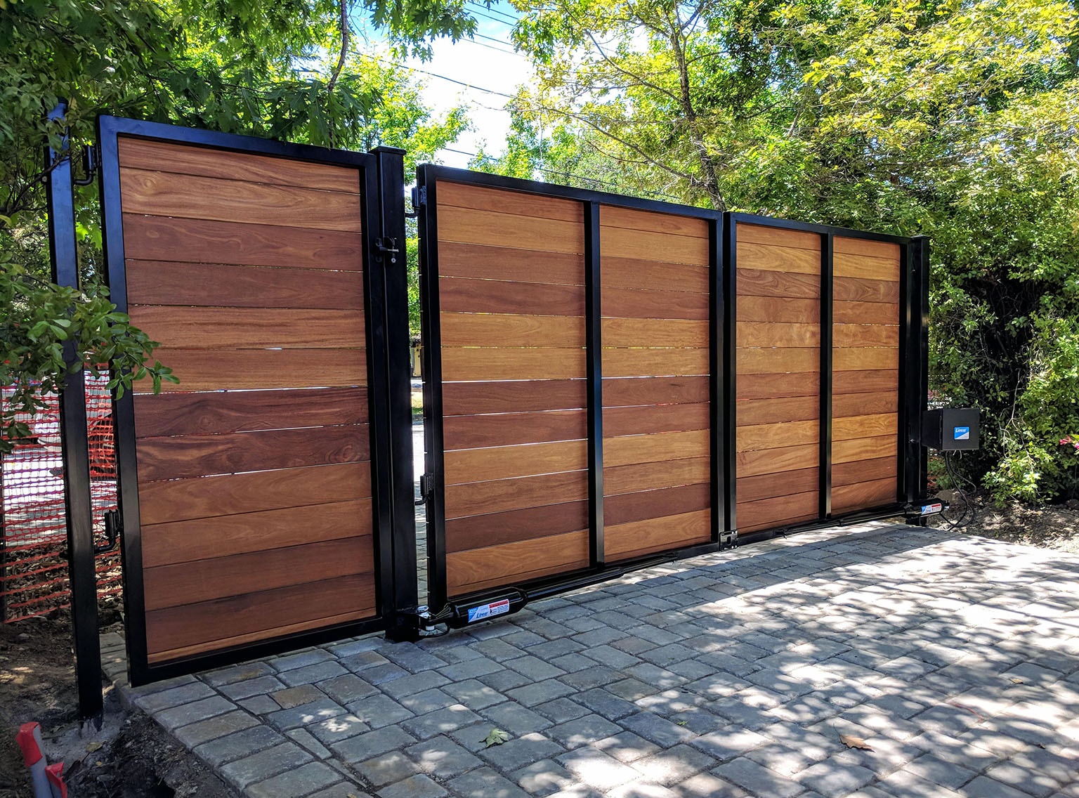 Customer-installed custom driveway gate 2
