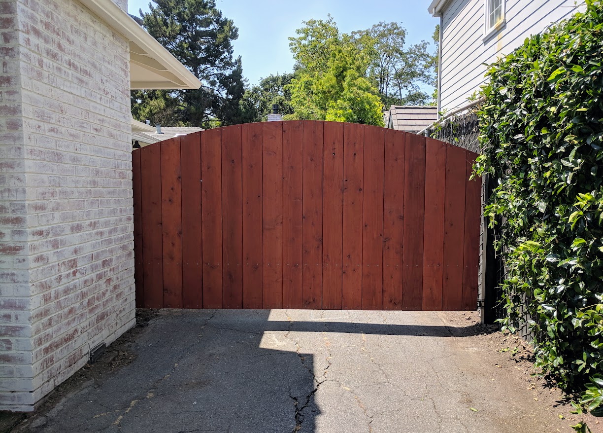 swing driveway gate — real-world project