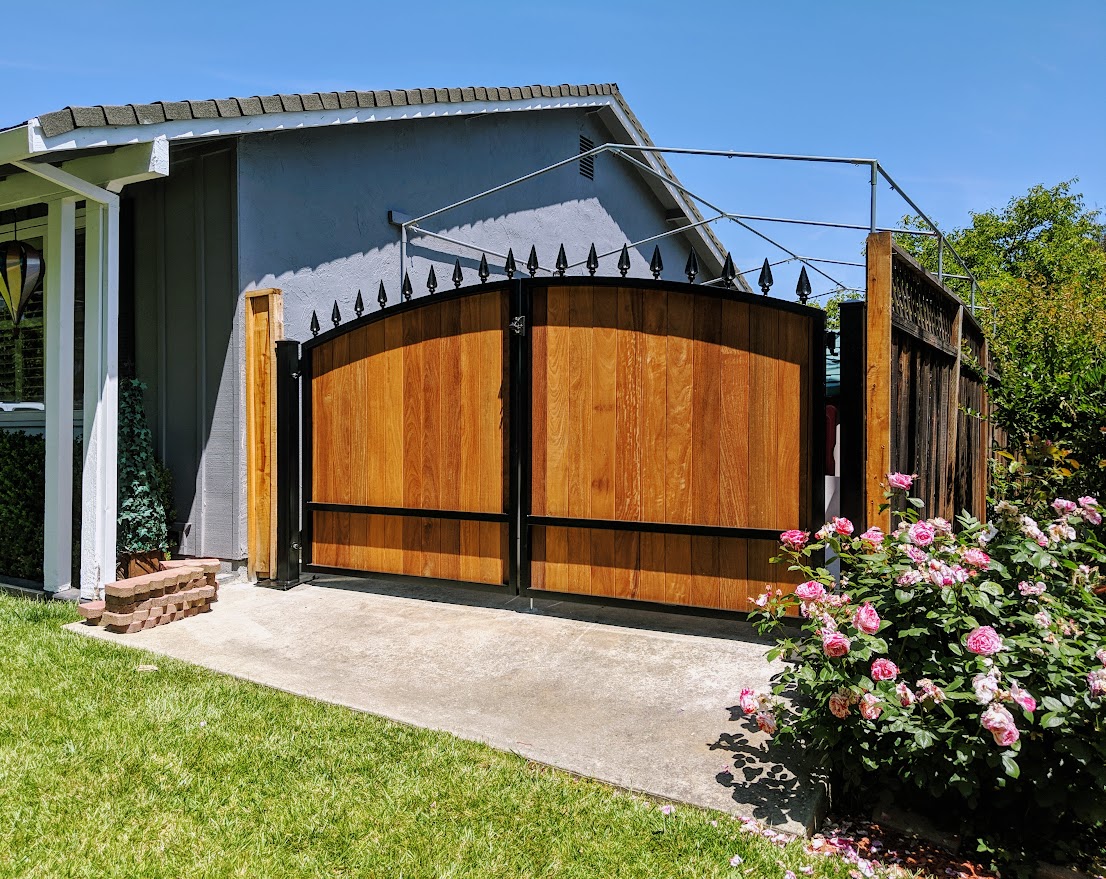 sliding driveway gate — real-world project