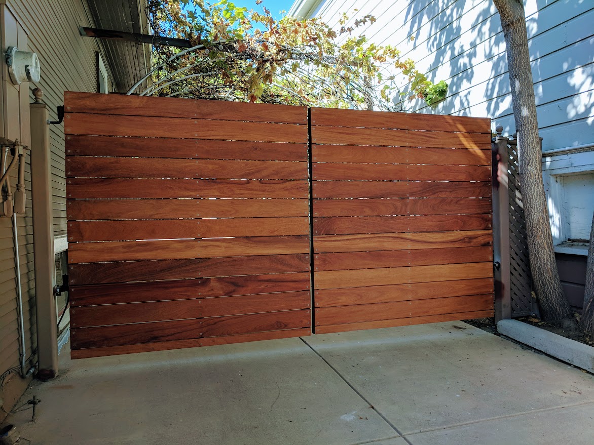 cantilever driveway gate — real-world project
