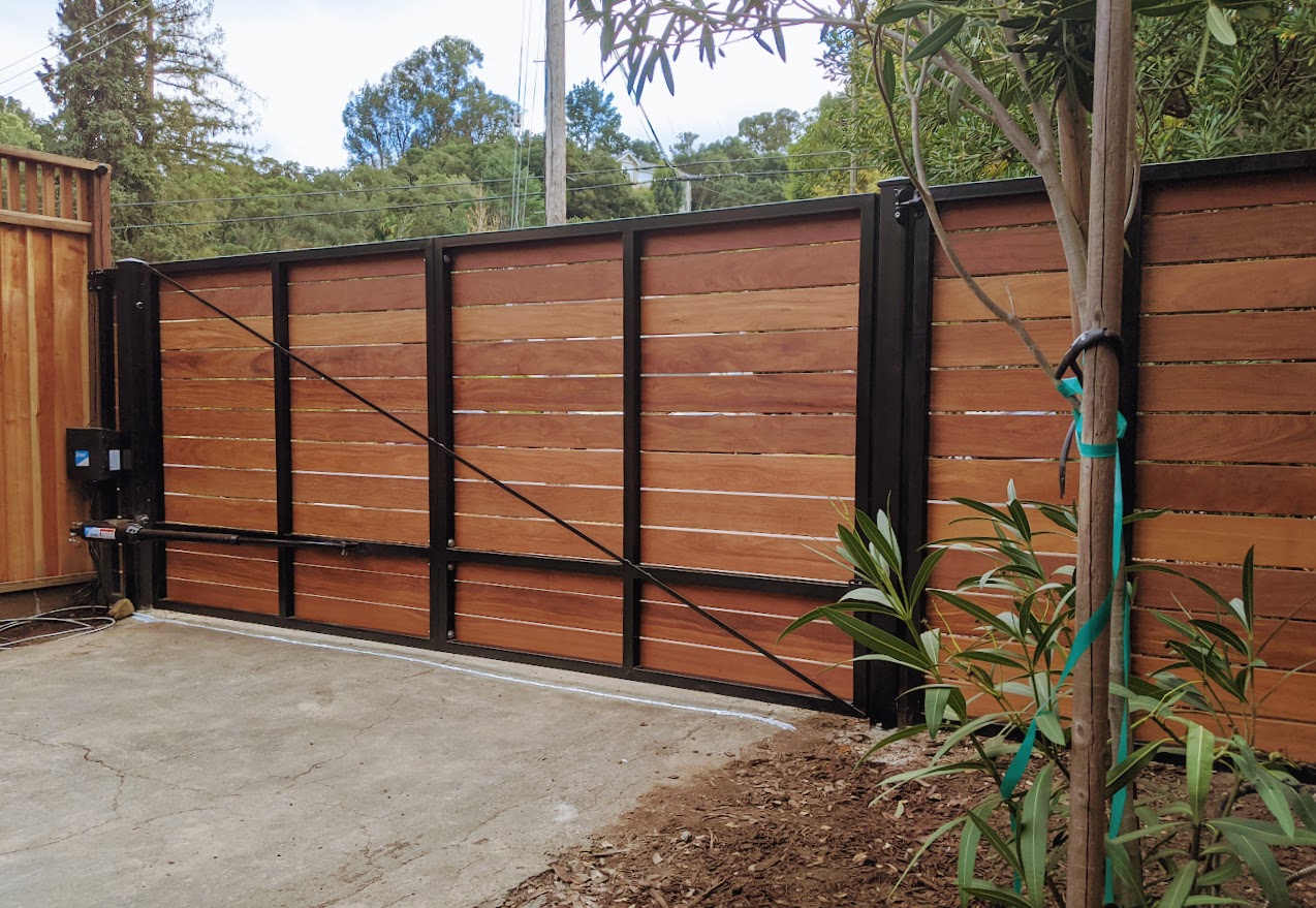 sliding driveway gate