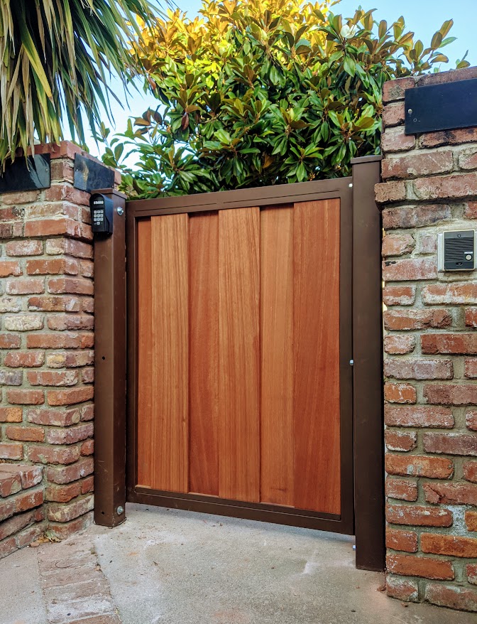 bi-fold driveway gate — real-world project