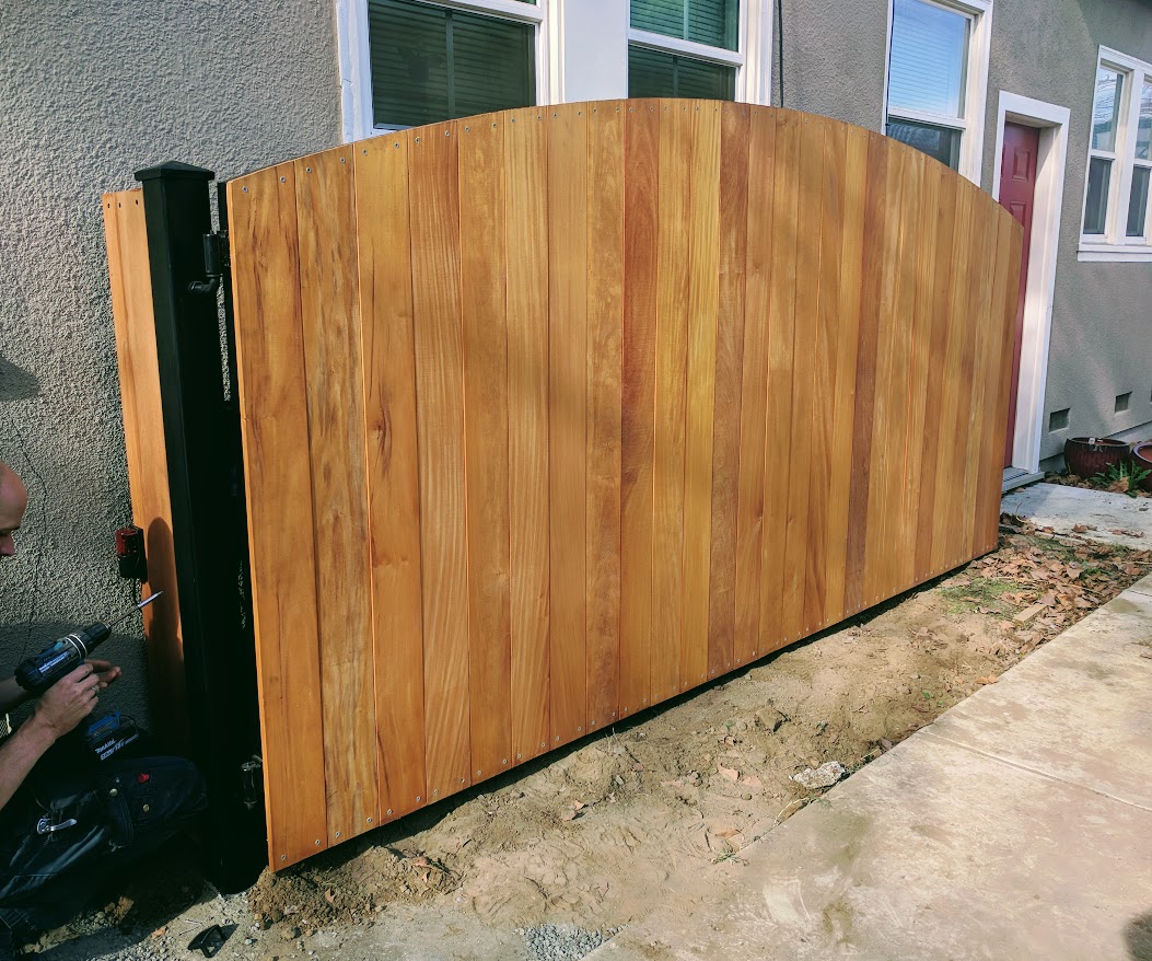sliding driveway gate — real-world project
