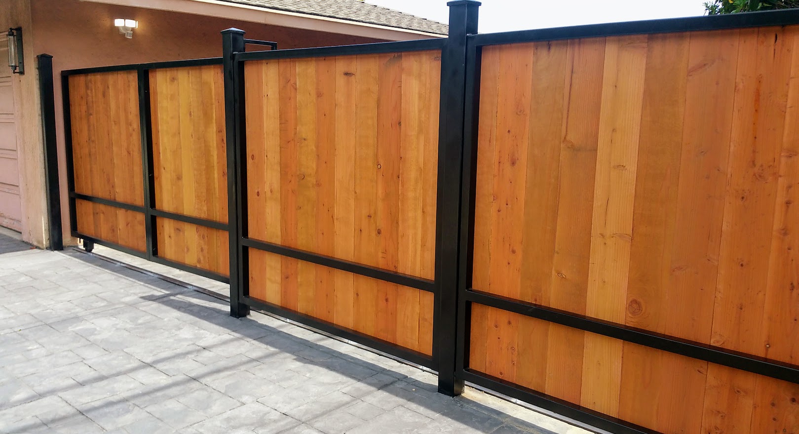 cantilever driveway gate — real-world project