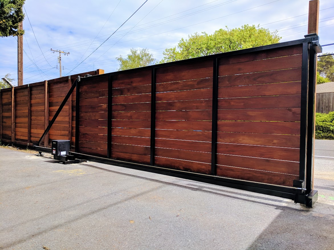 sliding driveway gate — real-world project