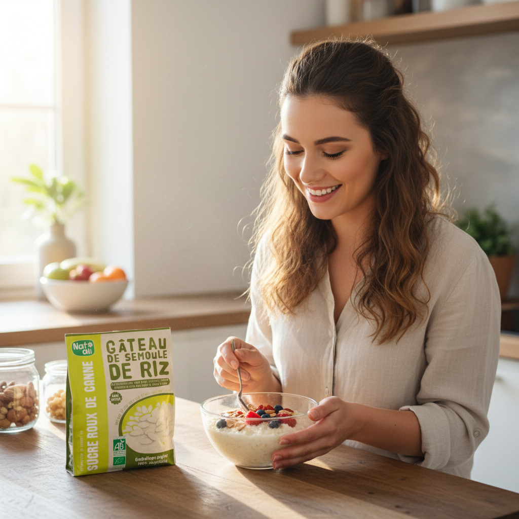 Budincă Ecologică din Griș de Orez de Camargue Fără Gluten Nat-ali 70g 3