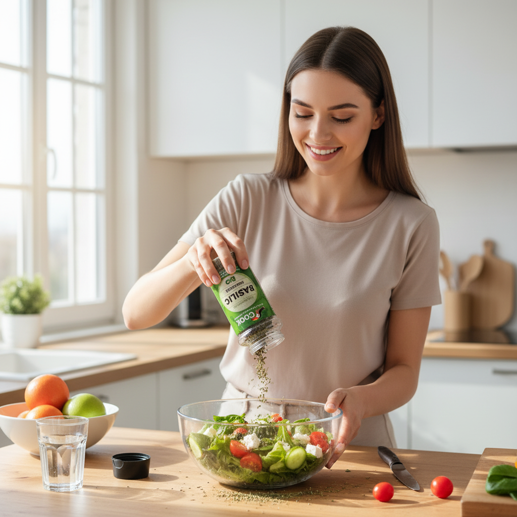 Busuioc Bio Cook 15g - Aroma Pură Mediteraneană, Certificat Ecologic și Fără Gluten 3