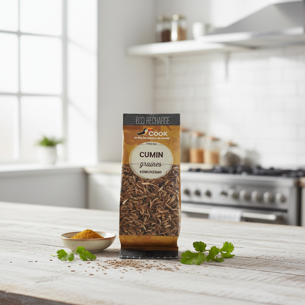 Semințe de Chimion Bio - Refill Ecologic 40g Cook - Aromă Orientală Intensă