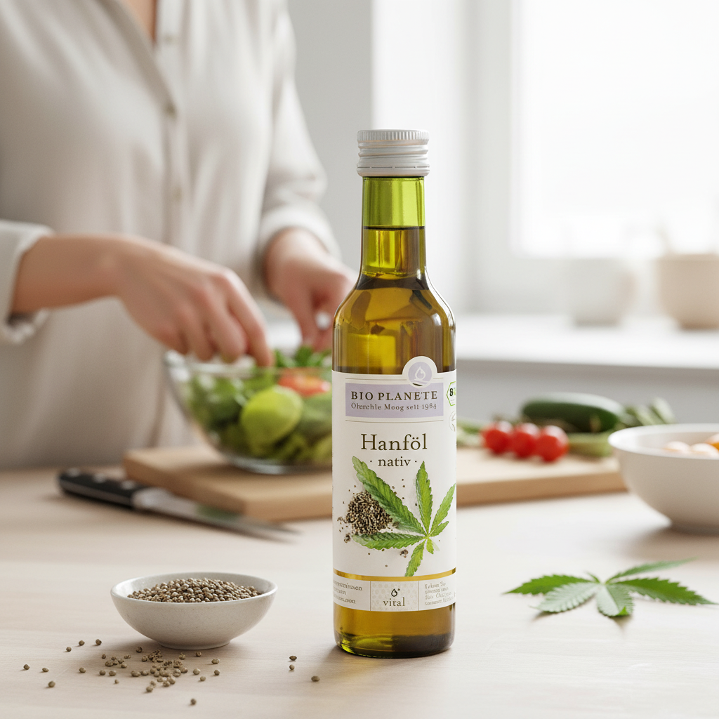 Ulei de Cânepă Nativ Bio, Presat la Rece, Bogat în Omega 3 – Bio Planete 250ml