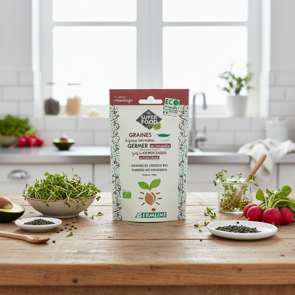 Semințe de Creson (Hreniță) Bio pentru Germinat - Germline 100g, Rată de Germinare Garantată 2
