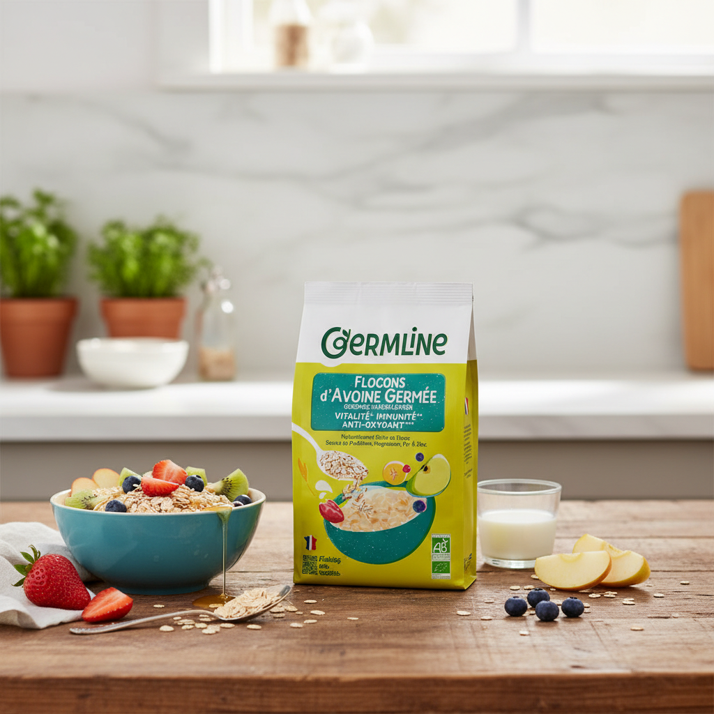 Fulgi de Ovăz Germinat Bio 350g Germline - Vitalitate și Nutrienți Activați 2