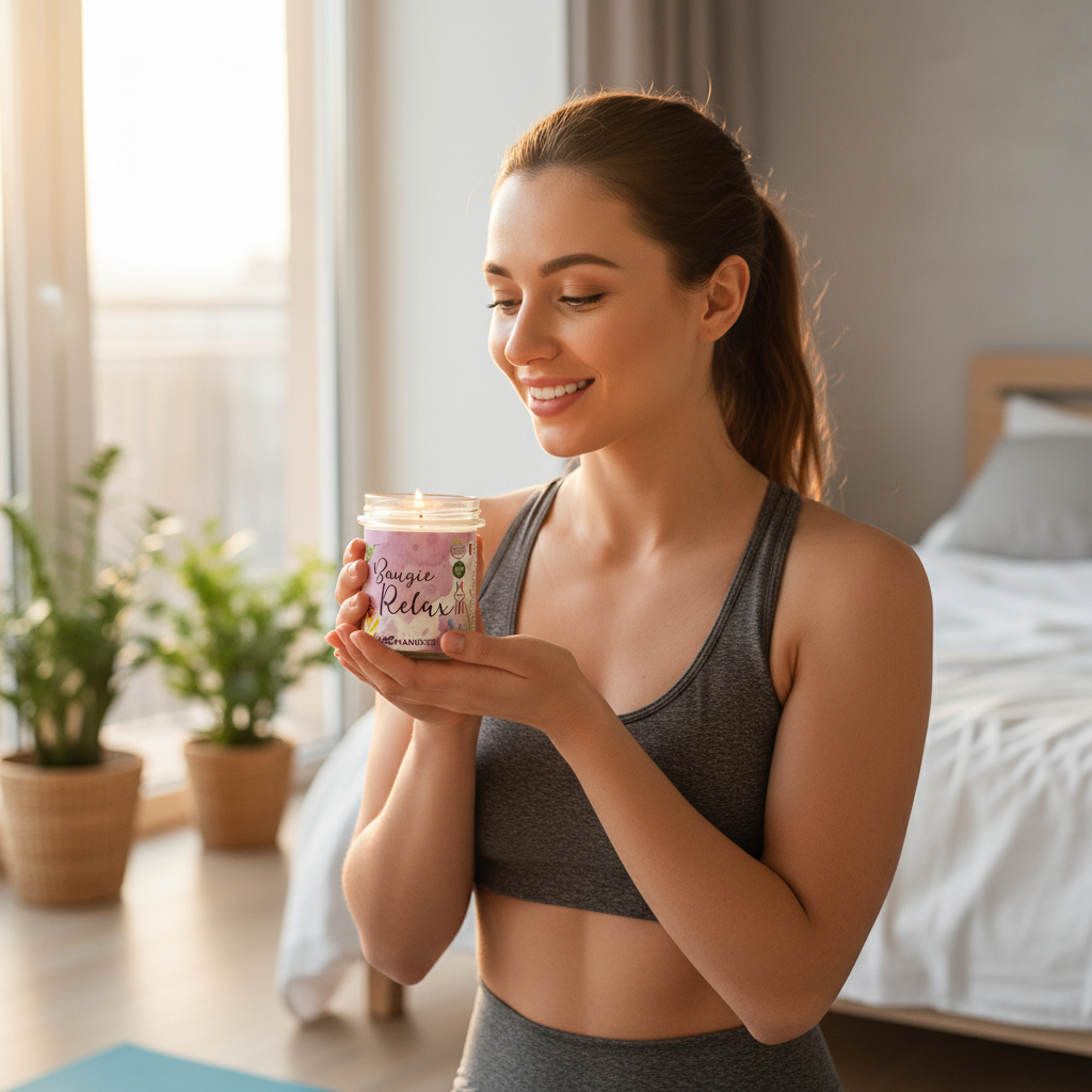Lumânare Parfumată Naturală Relax din Ceară de Soia cu Lavandă și Portocală - Aromandise, 150g 3