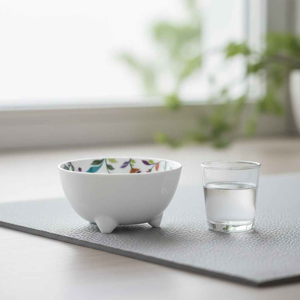 Suport din Porțelan Flora pentru Bețișoare și Conuri Parfumate - Aromandise