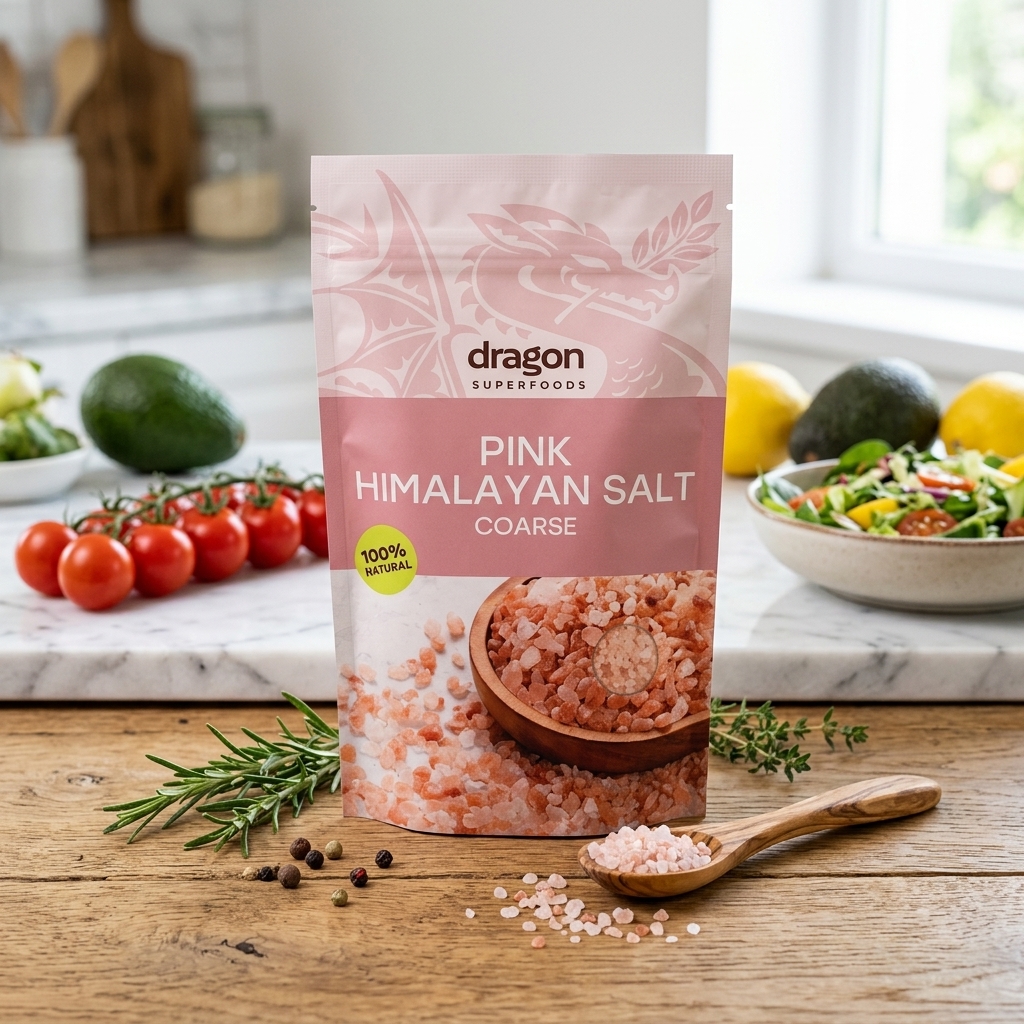 Sare Roz de Himalaya Grunjoasă Dragon Superfoods 500g - Puritate 100% Naturală Bogată în Minerale 2