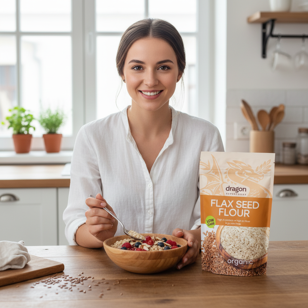 Făină de Semințe de In Bio Fără Gluten 200g - Dragon Superfoods 3