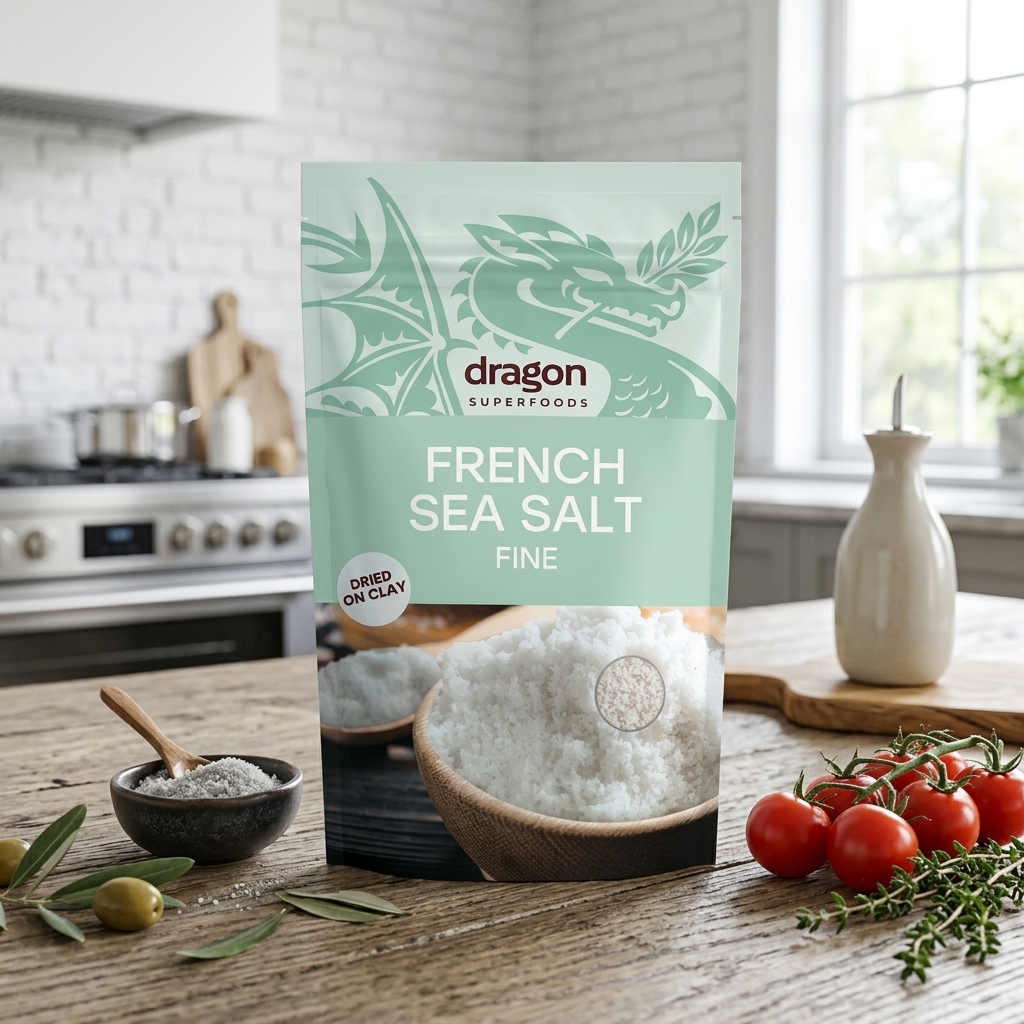 Sare Celtica Fina Dragon Superfoods 500g - Sare Pura de Mare Franceza Nerafinata 2