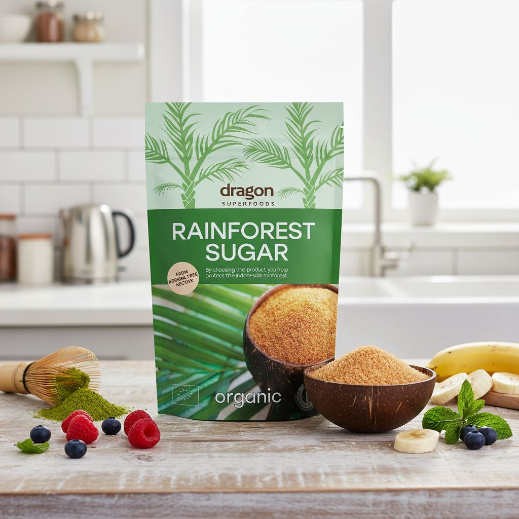 Zahăr din Palmier Arenga Bio (Rainforest Sugar) 250g - Dragon Superfoods 2