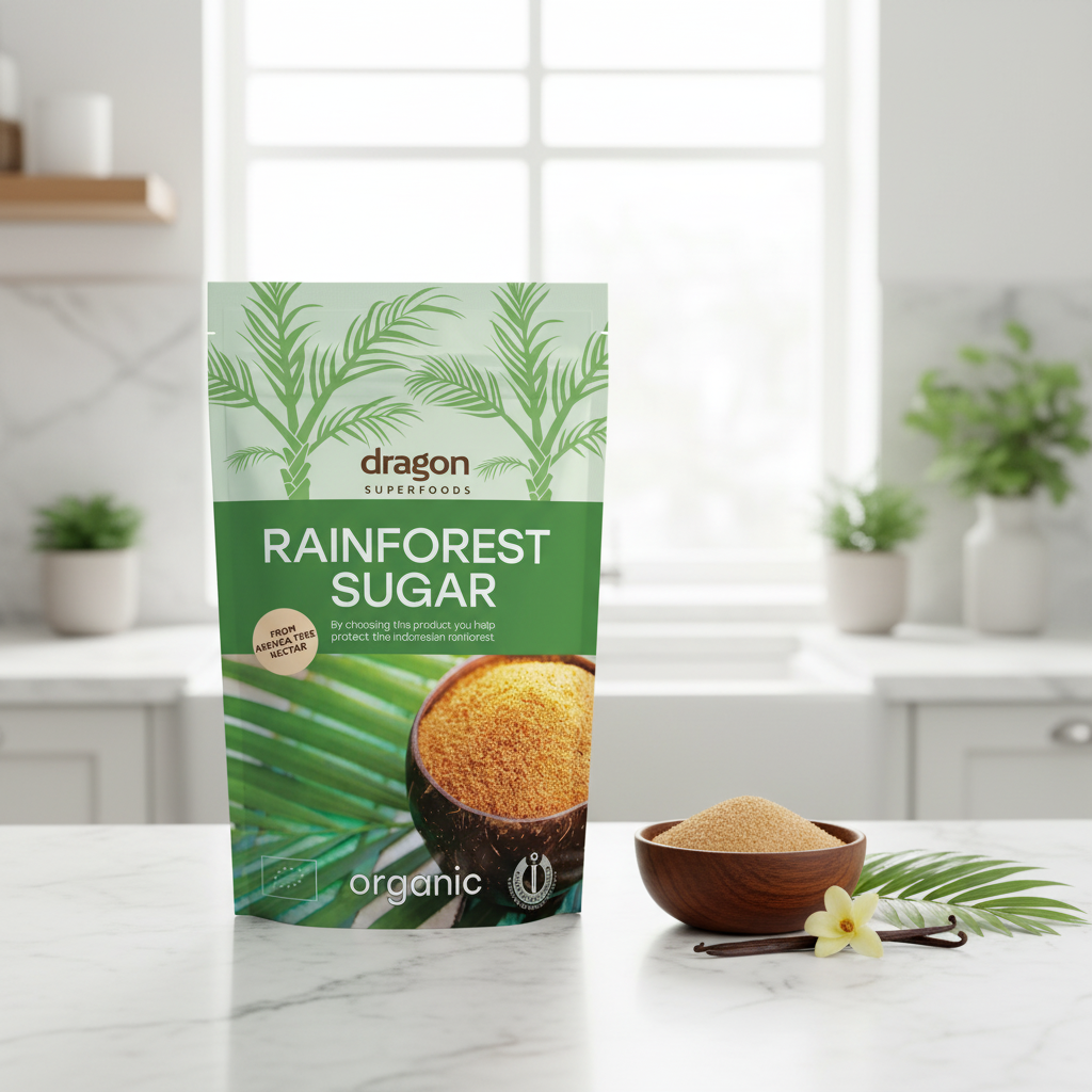 Zahăr din Palmier Arenga Bio (Rainforest Sugar) 250g - Dragon Superfoods