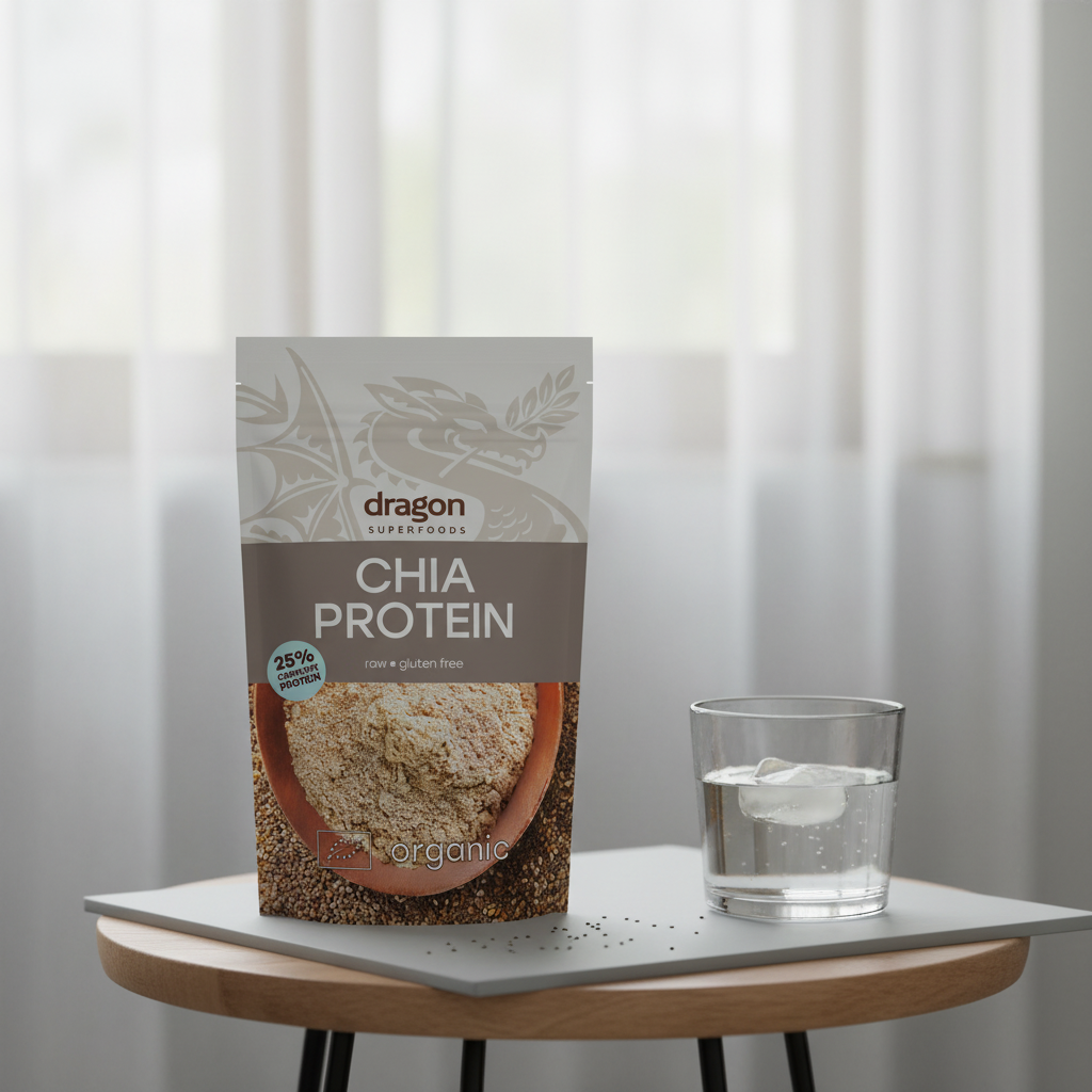 Pudră Proteică din Semințe de Chia Bio Raw 200g - Sursă Naturală de Energie și Fibre