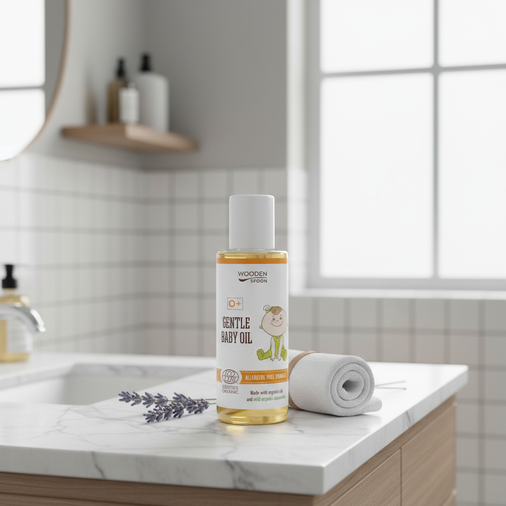 Ulei Delicat pentru Bebelusi Ecologic 100ml Wooden Spoon – Îngrijire Pură și Certificată COSMOS Organic 2