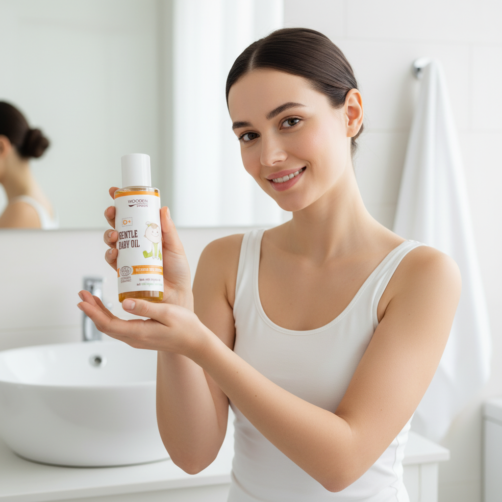 Ulei Delicat pentru Bebelusi Ecologic 100ml Wooden Spoon – Îngrijire Pură și Certificată COSMOS Organic 3