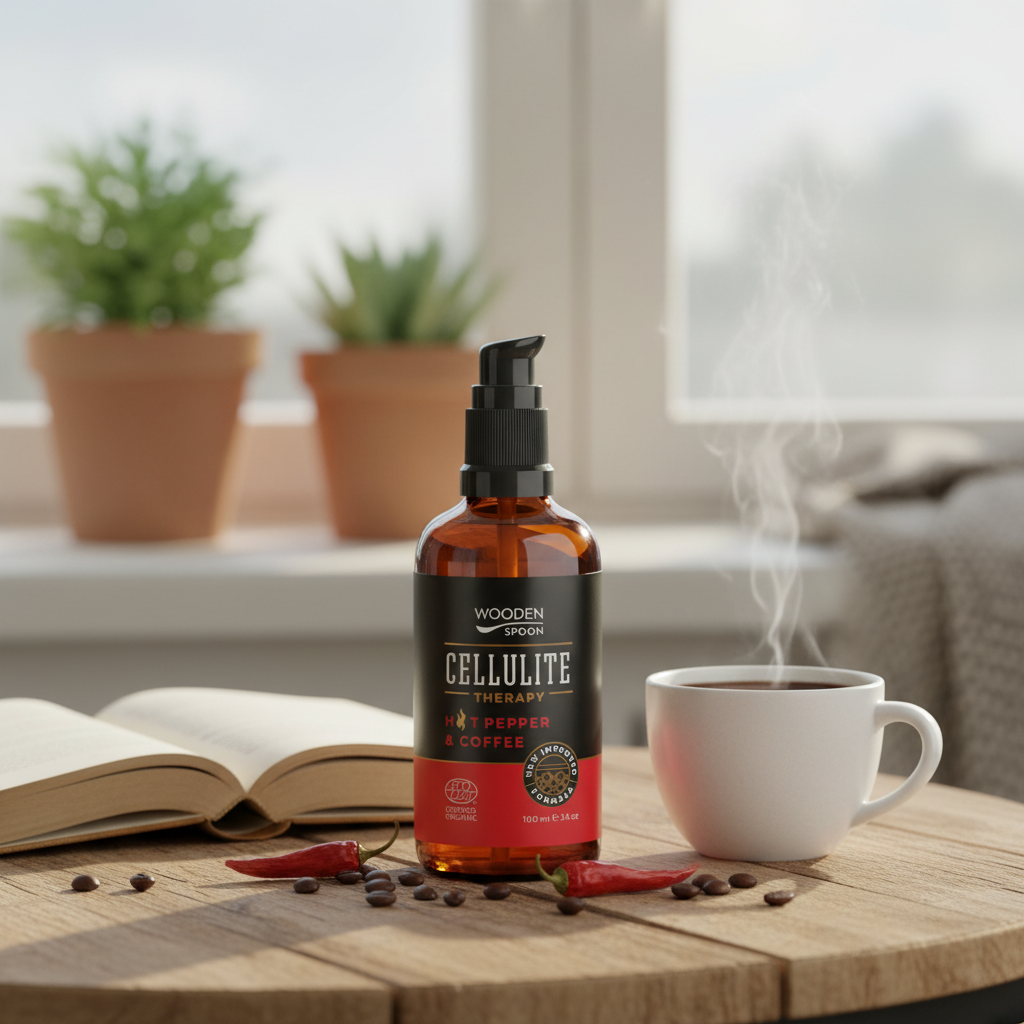 Ulei Anticelulitic Bio Activ cu Ardei Iute și Cafea - Tratament Intensiv Wooden Spoon 100ml 2