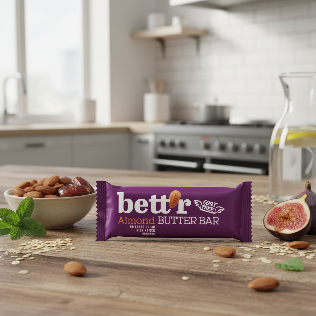 Baton Energetic Bio cu Cremă de Migdale Bettr, 30g - Gustare Fără Zahăr Adăugat 2