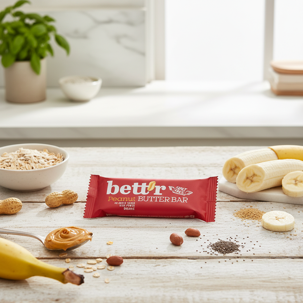 Baton Bio cu Cremă de Arahide și Ovăz Fără Gluten - Gust Intens & Energie Pură Bettr 30g 2