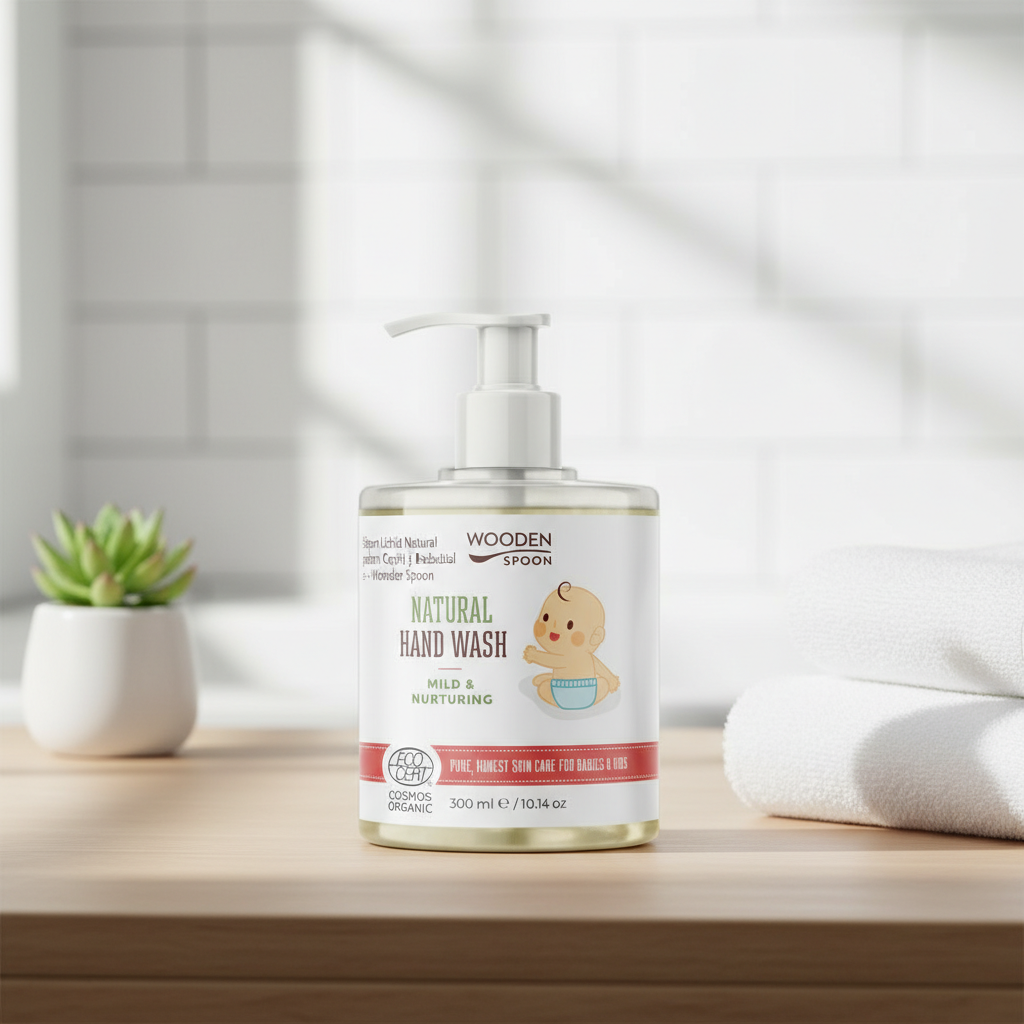 Săpun Lichid Natural pentru Copii și Bebeluși cu Lavandă Bio - Wooden Spoon 300ml