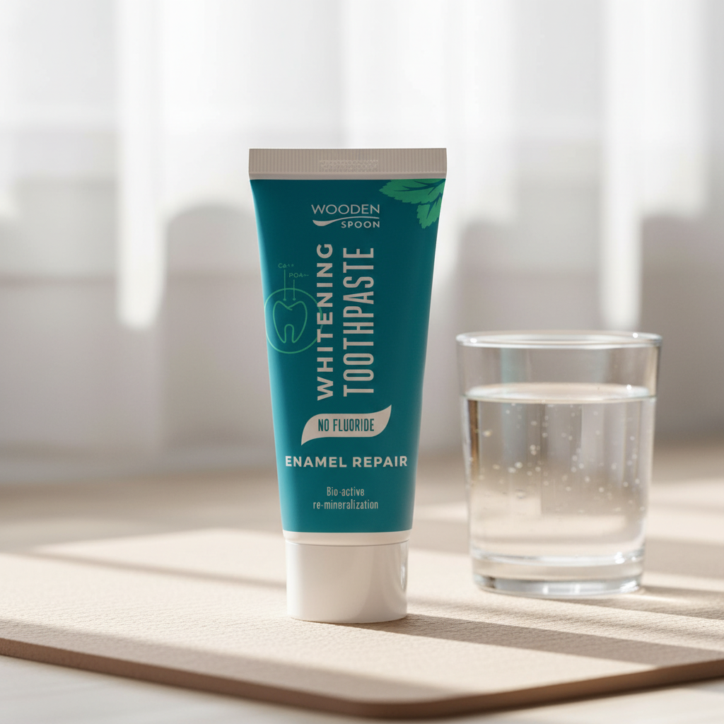 Pastă de Dinți Bio pentru Albire și Remineralizare Enamel Repair fără Fluor, Wooden Spoon, 75ml