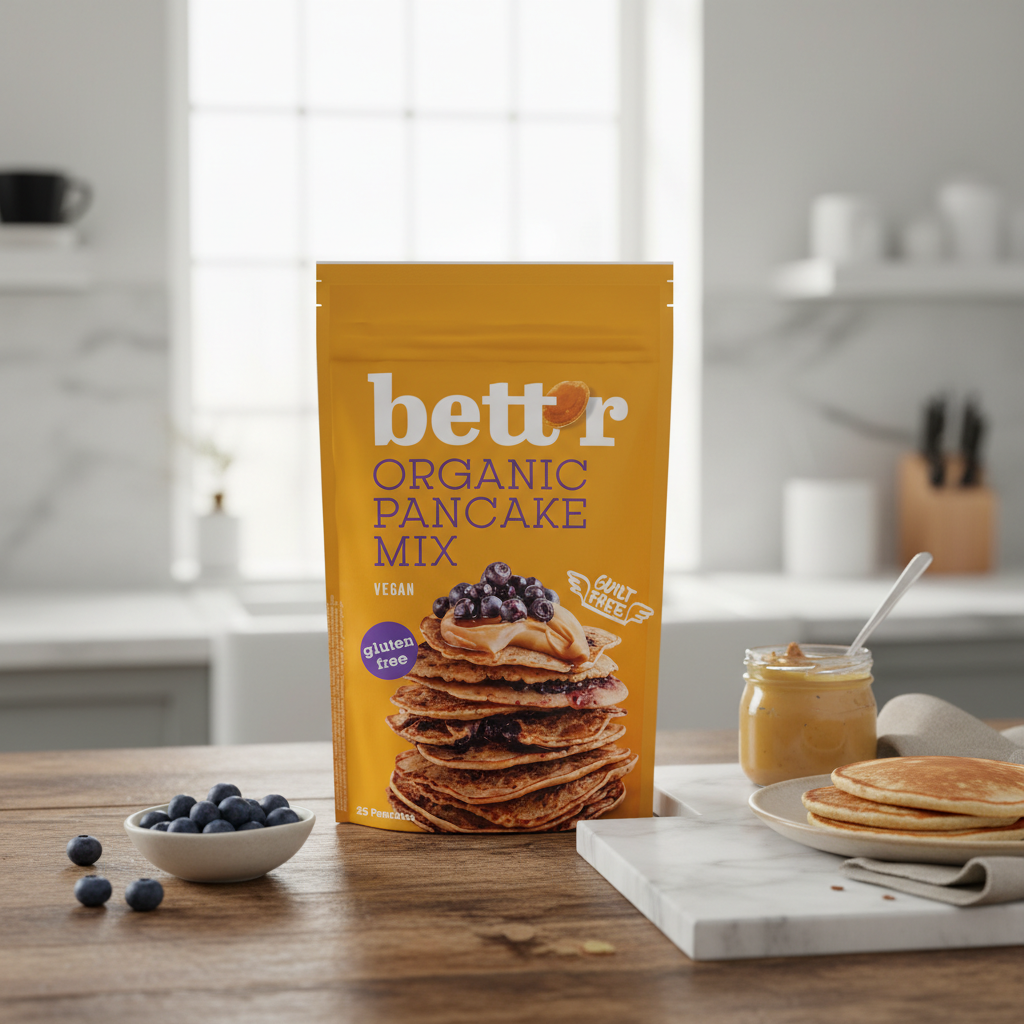 Mix Bio pentru Clătite Fără Gluten și Bogat în Proteine Bettr 400g