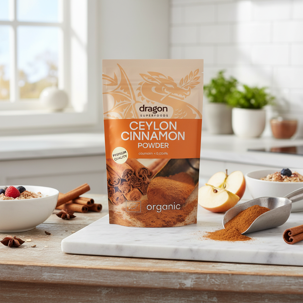 Scorțișoară Ceylon Autentică Pudră Bio 150g Dragon Superfoods - Aromă Fină și Puritate Premium 2