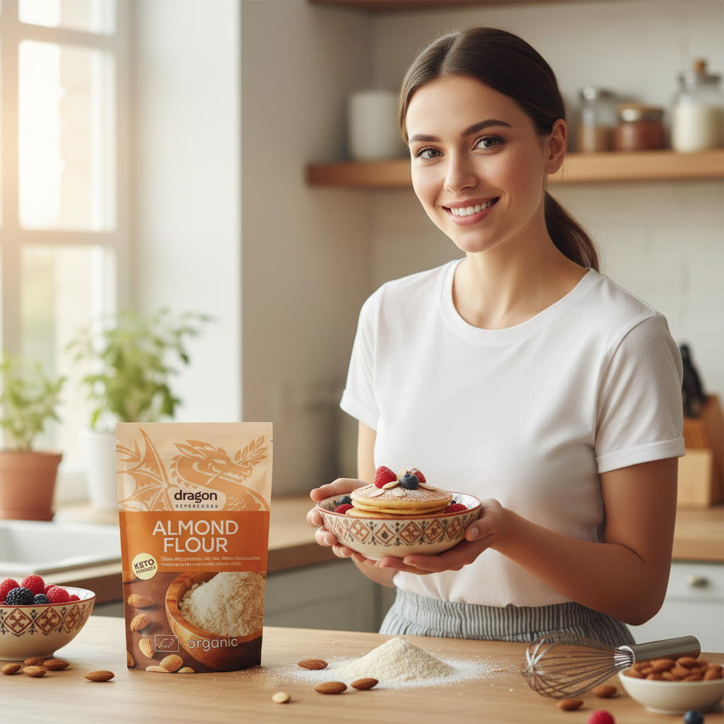 Făină de Migdale Bio Fără Gluten – Textură Fină din Migdale Decojite – 200g Dragon Superfoods 3