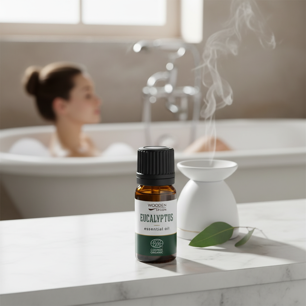 Ulei Esențial de Eucalipt Globulus 100% Organic, Pur & Nediluat - Wooden Spoon 5ml