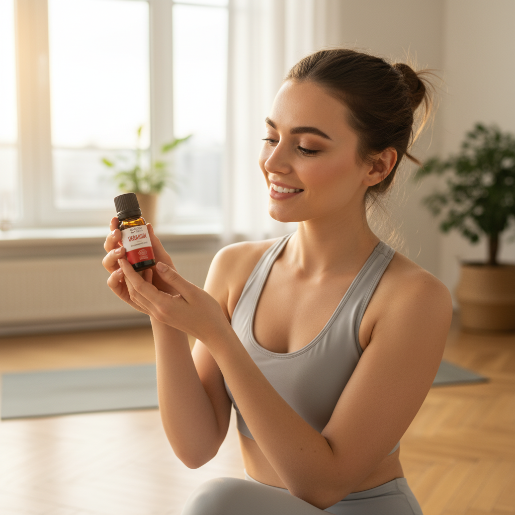 Ulei Esențial de Geranium Ecologic 5ml Wooden Spoon | Aromaterapie & Îngrijire Naturală 3
