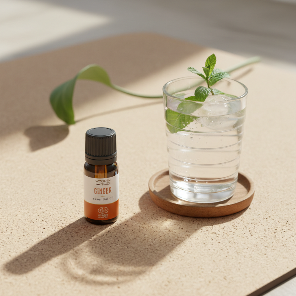 Ulei Esențial de Ghimbir Ecologic 100% Natural, Certificat COSMOS - Wooden Spoon 5ml 2