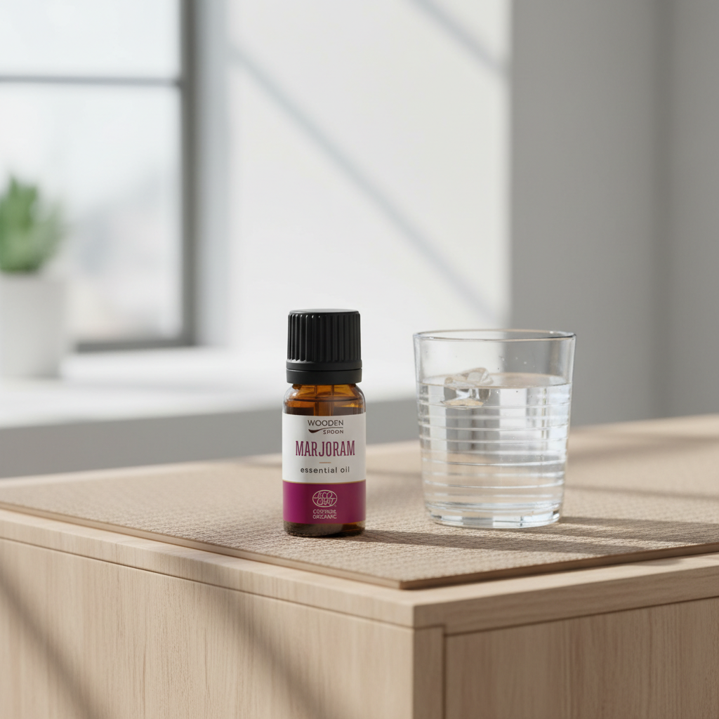 Ulei Esențial de Maghiran Ecologic 100% Pur - Relaxare și Aromaterapie Wooden Spoon (5ml)