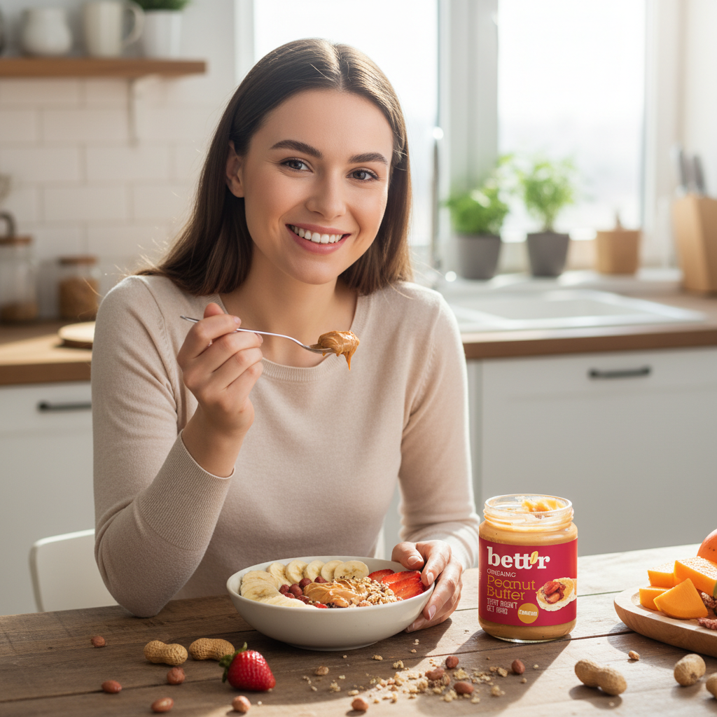 Cremă de Arahide Crunchy Bio Bettr 250g - Unt de Arahide Crocant Natural 3