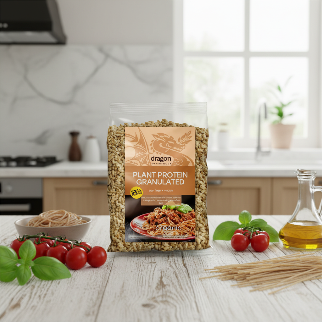 Granule Vegane Proteice Bio din Mazăre și Faba - Dragon Superfoods 200g 2