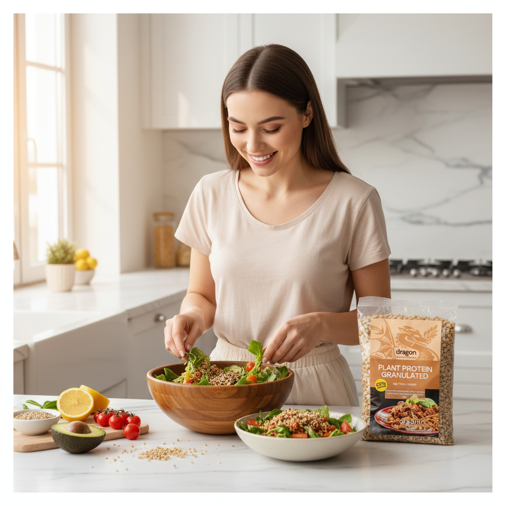 Granule Vegane Proteice Bio din Mazăre și Faba - Dragon Superfoods 200g 3