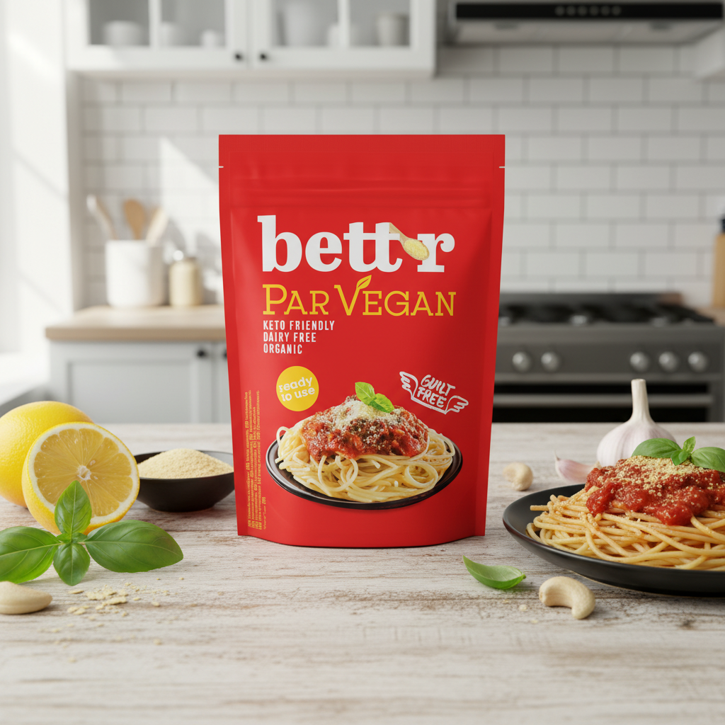 Par-Vegan: Înlocuitor de Parmezan Bio din Caju și Drojdie Inactivă - 150g Bettr 2