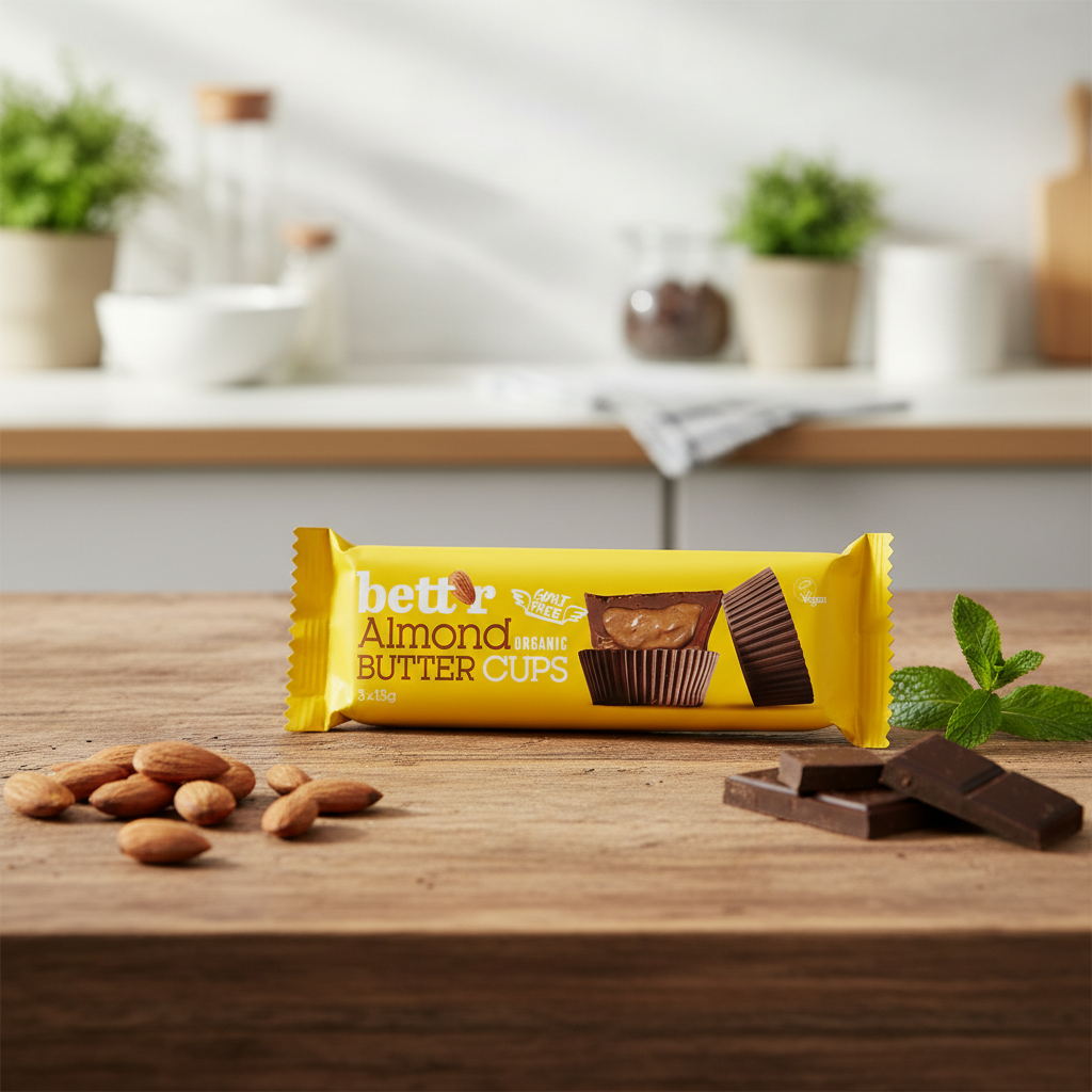 Praline Ecologice cu Cremă Fină de Migdale și Ciocolată Vegană Bettr 3 x 13g
