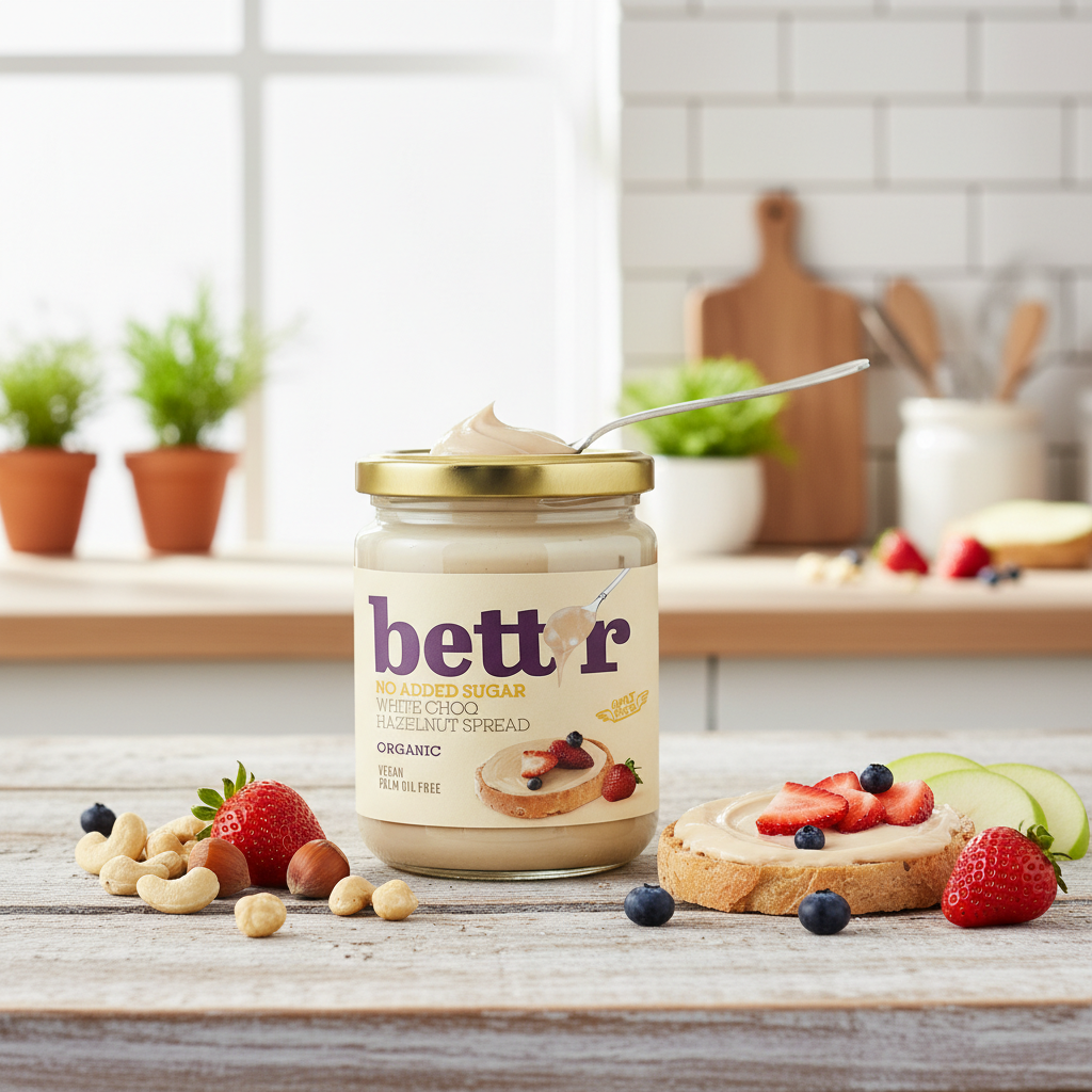 Cremă Tartinabilă Bio din Caju și Alune de Pădure Bettr - Fără Zahăr Adăugat, 250g 2