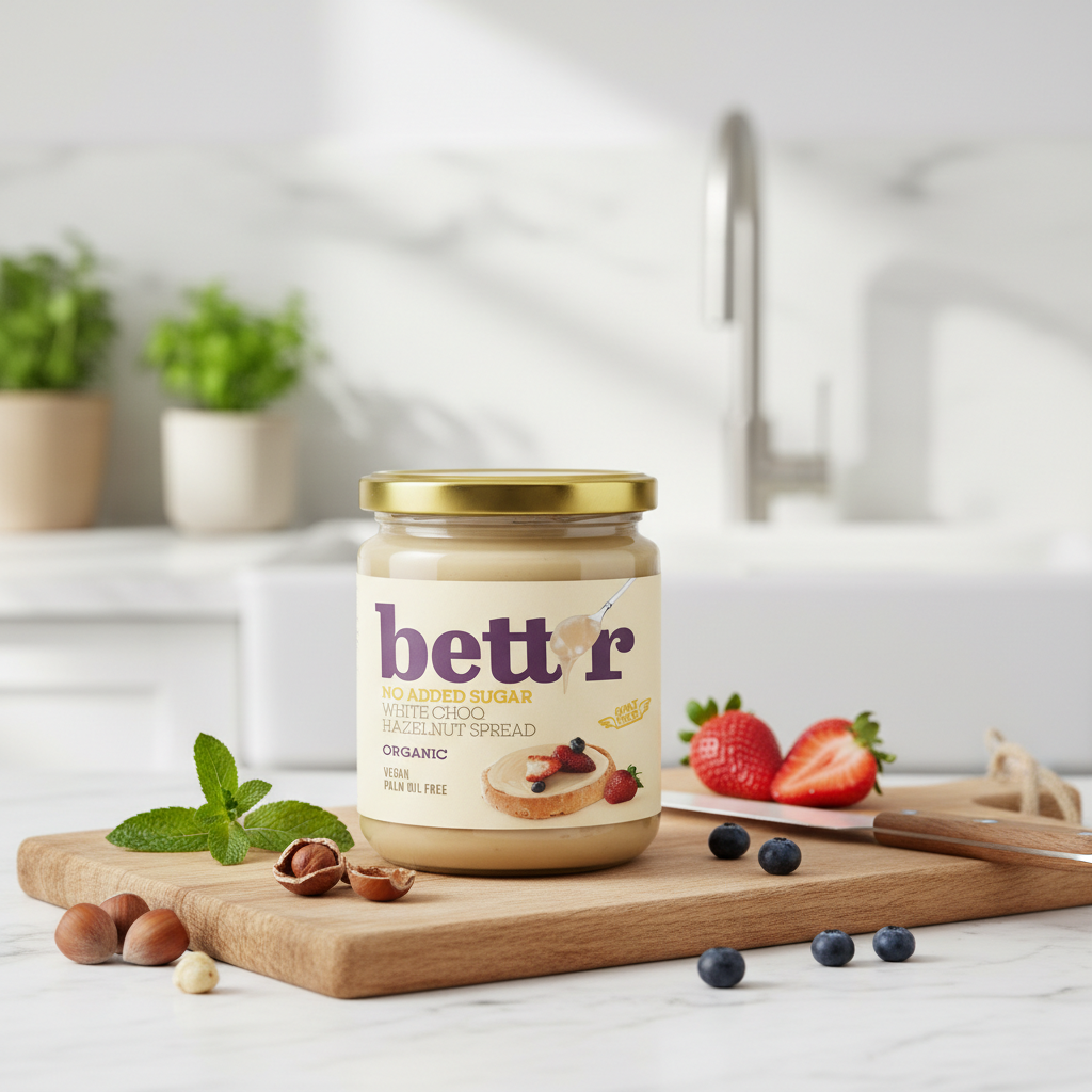 Cremă Tartinabilă Bio din Caju și Alune de Pădure Bettr - Fără Zahăr Adăugat, 250g