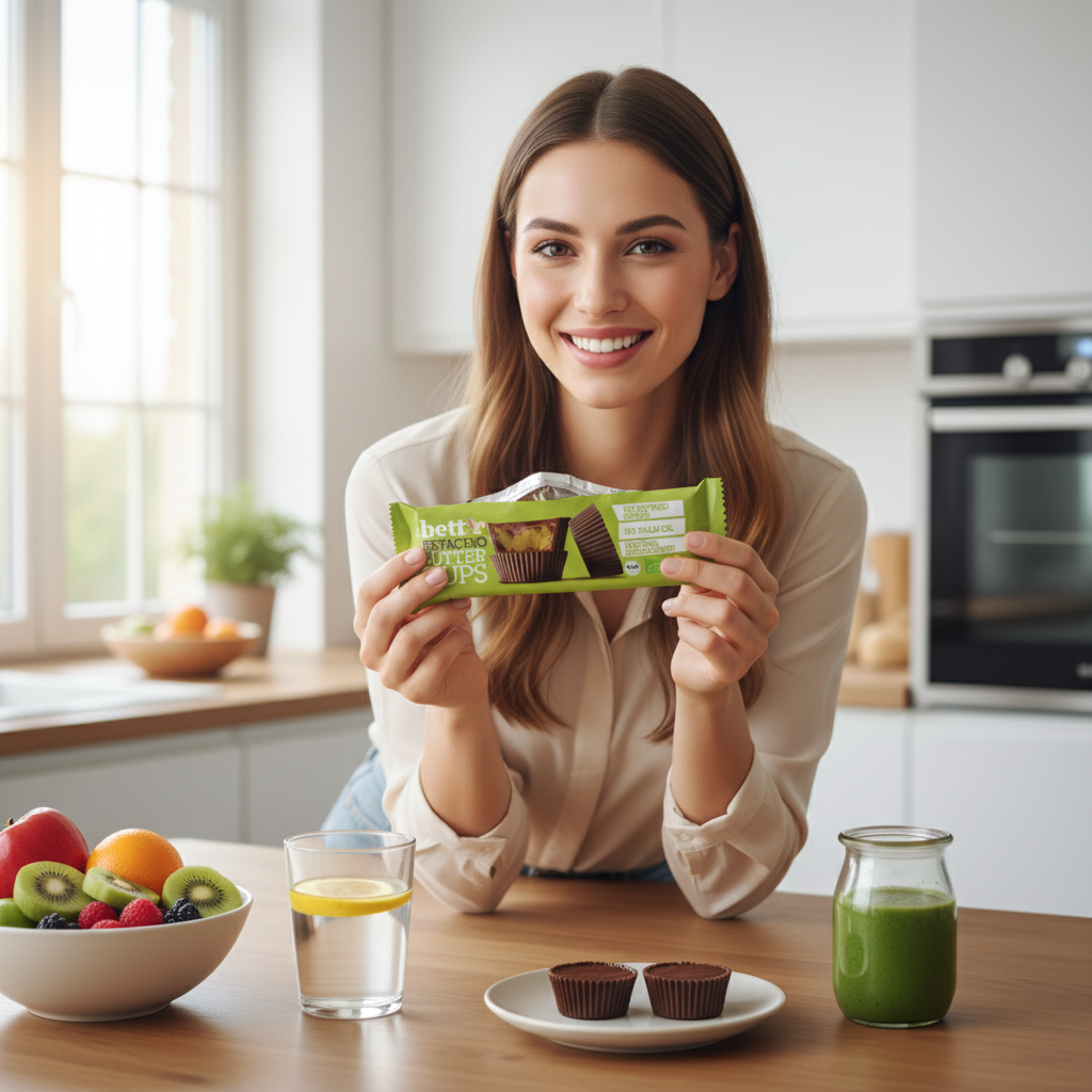 Praline Vegane cu Cremă Fină de Fistic Bio Bettr, Fără Zahăr Rafinat, 39g 3